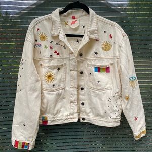 Embroidered denim jacket